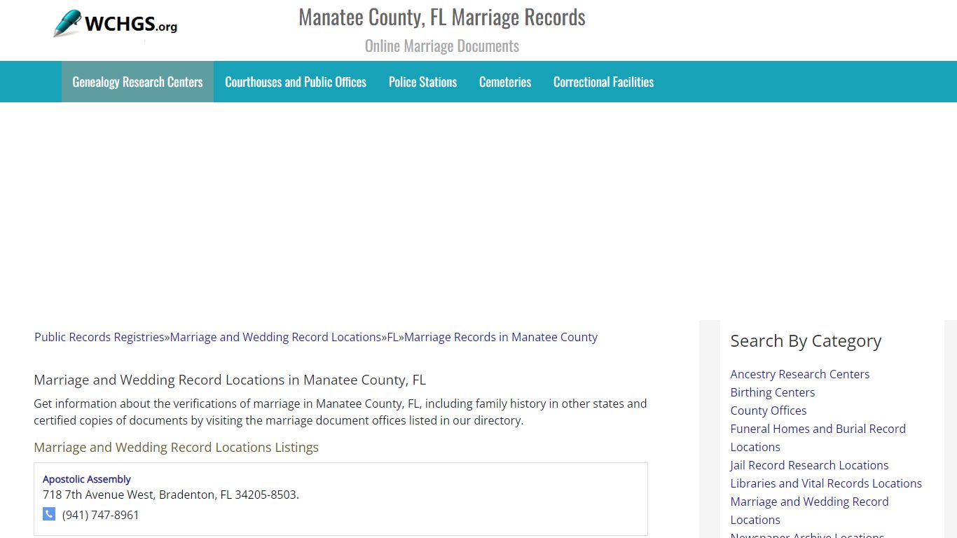 Manatee County, FL Marriage Records - Online Marriage Documents